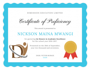 Certificate of Proficiency in Insurance
