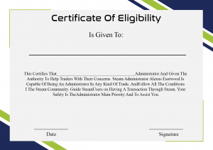 Certificate of Eligibility Meaning