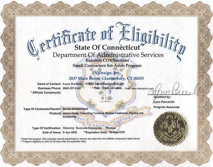 ?Free Printable Certificate of Eligibility Sample Templates?