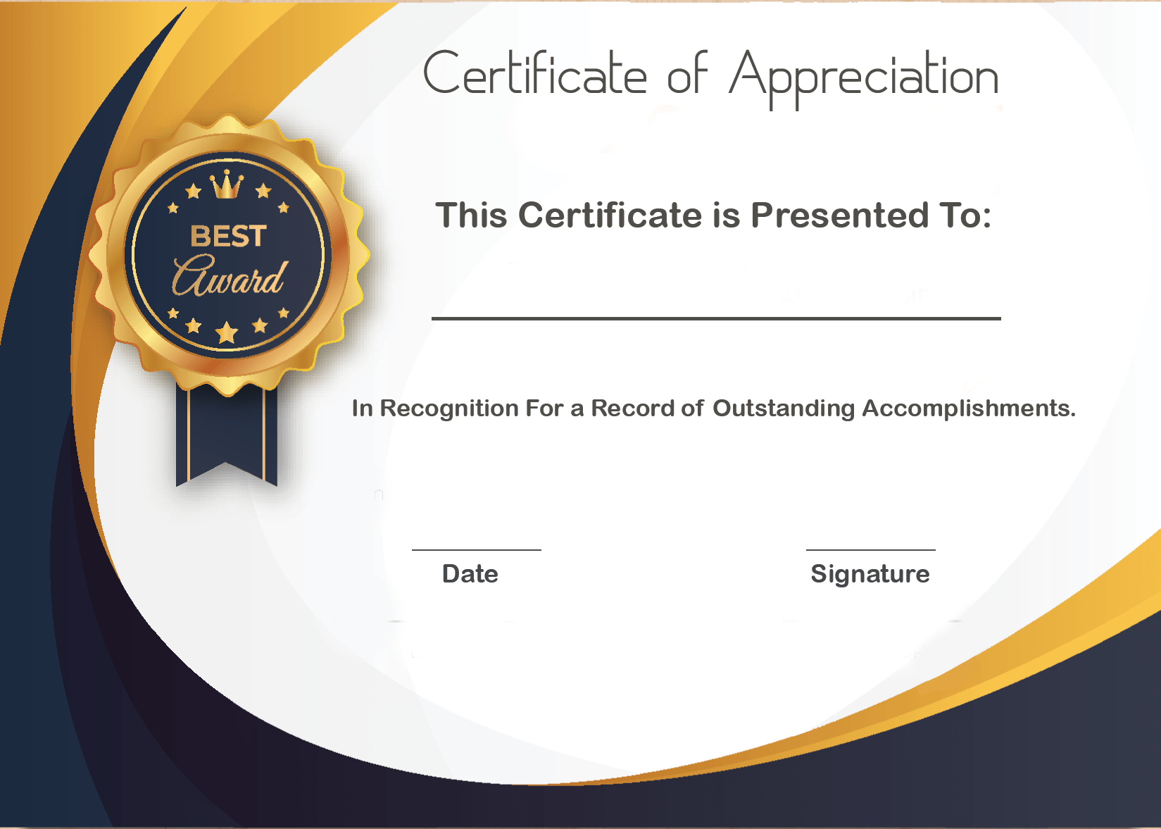 certificate-of-appreciation-23  Certificate Of Intended For Volunteer Award Certificate Template