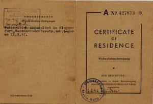 Certificate of Residence