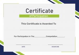 Design Certificate of Participation Wordings
