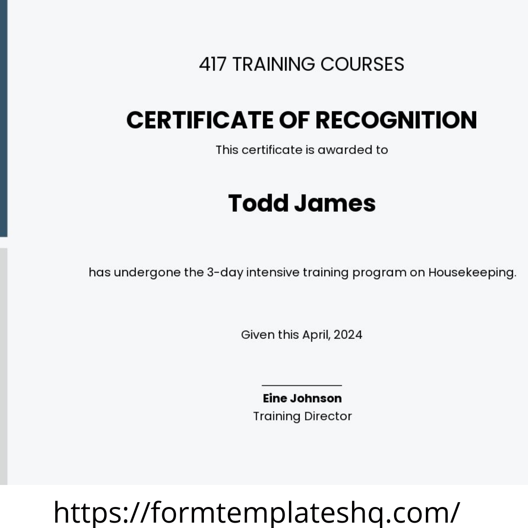 How To Design A Training Certificate Template  Download Free PDF In Template For Training Certificate