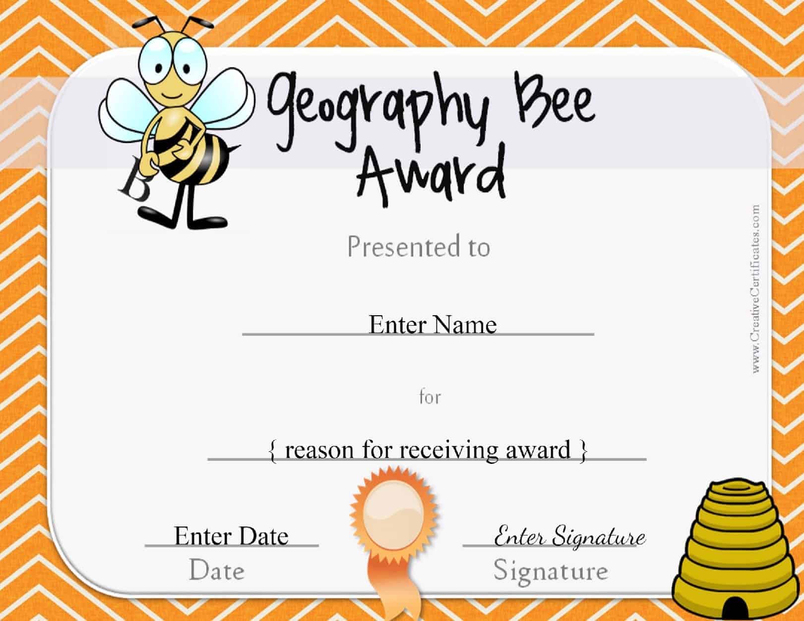 free-geography-bee-certificates-download